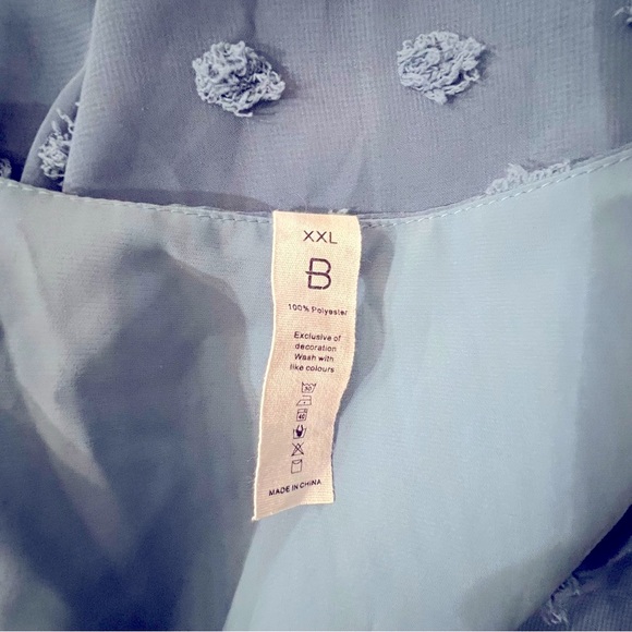 Chic Blue Textured Dress XXL - Picture 10 of 13